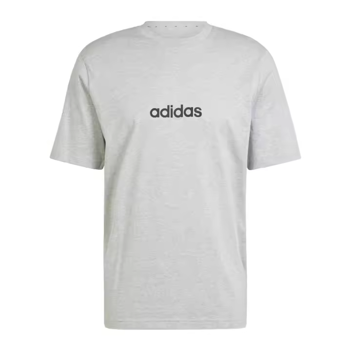 Camiseta de Manga Corta Adidas Lin para hombre en color gris - 1