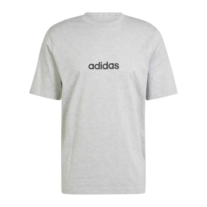 Camiseta de Manga Corta Adidas Lin para hombre en color gris - 1