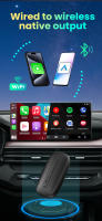 Adaptador De Coche Sin Cable Para Android Auto Y CarPlay USB Tipo-C Bluetooth 2 En 1 Compatible Con Haval H1 Blue-Brand H2 - details 3