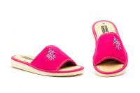Zapatillas de Casa De Mujer JAM Abiertas con Flores Bordadas CHACHI (Hechas en España)1444 Disfruta de la máxima relajación y confort en tu hogar con estas chinelas de verano.Diseñadas específicamente para los meses más cálidos, estas zapatillas combinan - details 0