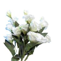3PCS Flores Artificiales De Rosa Blanca Y Hojas De Eucalipto Peonía Bouquet Decoración Para Bodas Fiesta Vaso Hogar Sin Mantener Flores Naturales - details 4