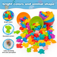 Juguetes De Aprendizaje Para Bebés Cuenta Y Organiza Animales Montessori STEM Regalo Para Niños Actividades De Matemáticas Y Coloración En Preescolar - details 3
