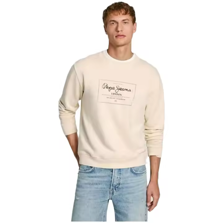 Sudadera Cuello Caja marca Pepe Jeans  modelo Pm582721-803 para ropa hombre en color beige - 1