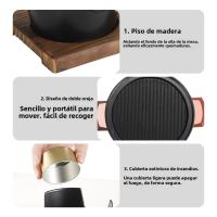 Mini Estufa De Barbacoa Desmontable Japonesa Con Grill Antideslizante Para Asar Carne Herramienta De Picnic Y Camping - details 17