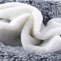 Casa De Gato De Peluche Caliente Para Invierno Matriz Pequeños Animales Perro Casa De Descanso Para Gatos Y Perros Almohadilla De Dormir Kennel De Mascotas Habitats Y Casas Para Mascotas - details 4
