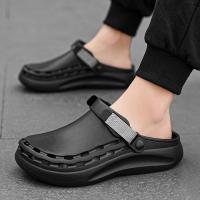 Sandalias Masculinas De Color Sólido EVA Para La Playa Y Viajes Ligeros Y De Secado Rápido Zapatos Casuales Para Hombres - details 12