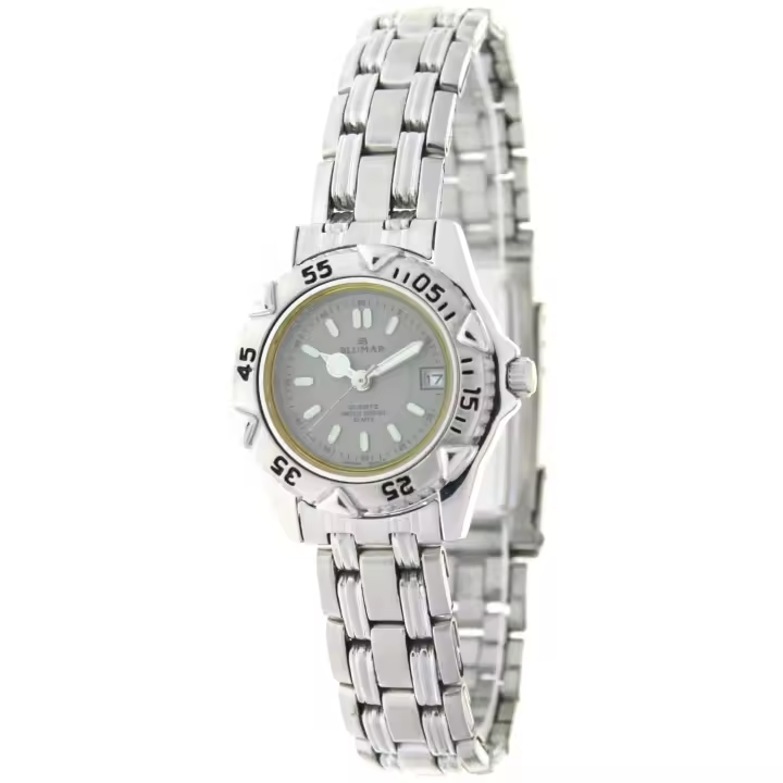 Blumar Bl-09082  Reloj Para Para Mujer Color Plateado - 1