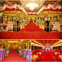 Carpetazo Rojo De Boda Personalizable De 1.2M Ancho Para Aisle Runner Decoración Interior Y Exterior Para Eventos Y Fiestas Textil De Carpeta De Hogar - details 7