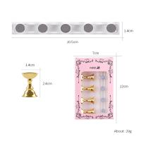 5pcs/Pack Soporte Magnético Para Uñas De Ajedrez En Oro Plata Y Rosa Oro Estante De Exhibición Para Gel Polvo Herramientas De Práctica - details 2