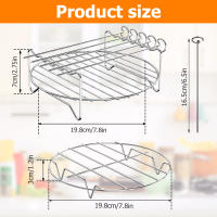 Rack Plegable Para Horno Air Fryer De 3 Camas Acero Inoxidable 304 Accesorios Para Asador Y Olla Express Adaptador Universal - details 8