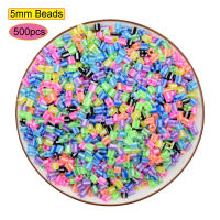 Perler Fuse Bolas De Fusión 5mm 500pcs Hama Juguete Educativo Para Niños Y Niñas DIY Pegboards Rompecabezas Inteligencia Educativa Craft De Pixels Juguetes Cilindros - details 0