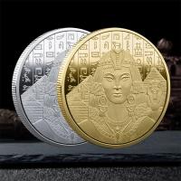 Moneda De Plata Y Oro En Forma De Pirámide Griega Antigua Regalo De Navidad Dedicado a La Diosa Solar Egiptia Yanhou Medalla Commemorative Lucky - details 3