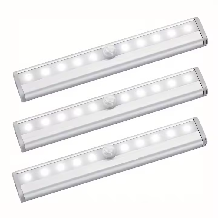 Luz LED Inalámbrica Con Sensor De Movimiento 10 LEDs Para Armario Cocina Pantry Luz Nocturna Automática Para Gabinete Y Cajones - 1