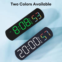 Reloj De Mesa Digital Con Control De Voz Alarma Dual Temporizador Modo Nocturno 12/24H LED Reloj De Pared Para El Despacho - details 3