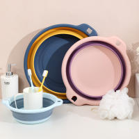 Tina De Lavado Portátil Y Plegable Para Ropa Segura Y Duradera De Plástico Suministros Domésticos Para Baño Viajes - details 2