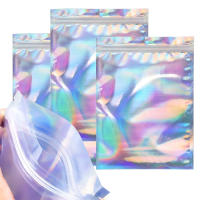 10Pcs Bolsas Reutilizables De Aleación De Holográfica Para Joyería Uñas Gel De Pintura Maquillaje Cuentas De Adornos Bolsa De Regalo - details 0