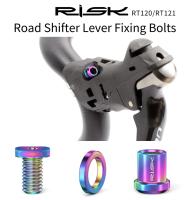 Juego De Tornillos Y Anillos Para Manillar De Bicicleta Risk Aleación De Titanio Clip Ring Fijación Para SRAM Shimano R8000 FORCE - details 0