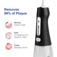 Fregador De Dientes Portátil PAKISS Con 4 Modos Alta Potencia Suave Para Encías Elimina Placa Y Partículas De Alimentos Impermeable Y Recargable - details 3