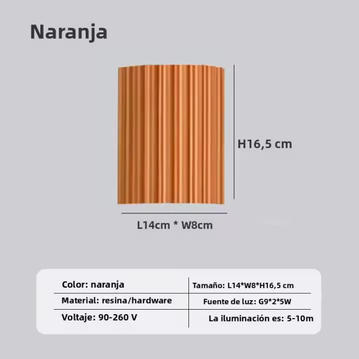 Lámpara De Pared LED Moderna Minimalista En Resina Macaroon Para Entrada Aisles Habitaciones Dormitorios Estudio Iluminación Luminaire Cerámica AC 90-260V 2 Años De Garantía - 1