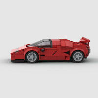 Modelo De Coche De Carreras Roadster Para Niños Bloques De Construcción Pequeños Compatible Con MOC Rompecabezas DIY Regalos De Juguetes - details 3