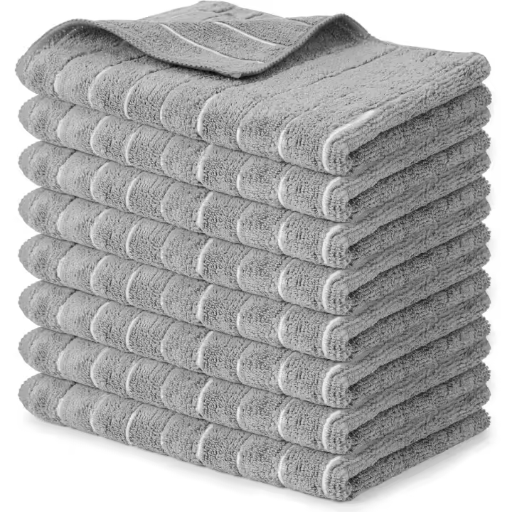 Solvant Juego de 8 Trapos Cocina , Piezas Paños Limpieza de Premium Microfiber-Bayetas Microfiber Super Absorbentes,Ideal para Trapos Cocina, Trapos Limpieza, Bayeta Cristales, Bayeta Atrapapolvo - 1