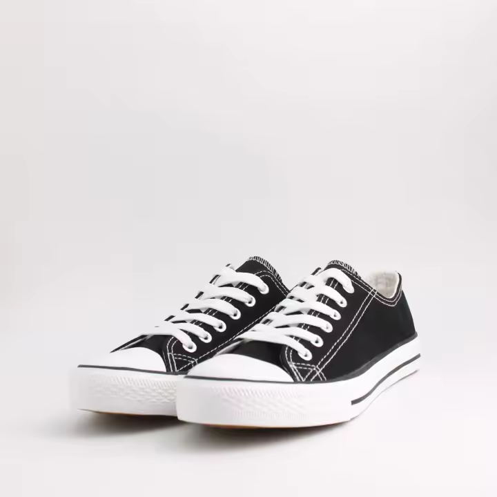 Zapatillas de Lona Transpirables para niños y niñas, unisex, Zapatos deportivos informales infantiles+ CALCETINES DE REGALO GRATIS- Zapatillas botines de tela con cordones. 5A12A-K - 1