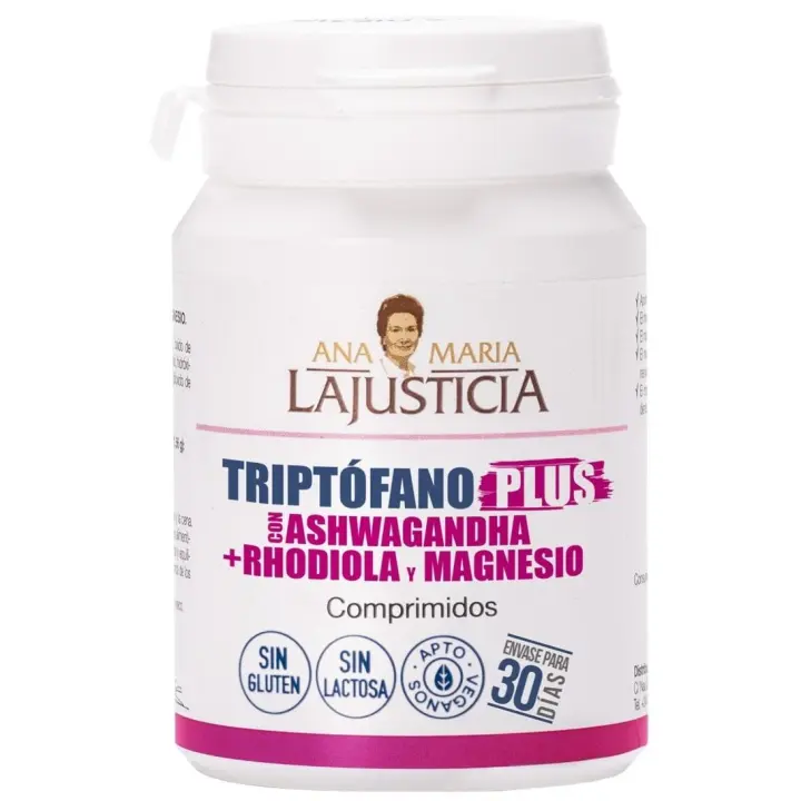 Ana María Lajusticia Triptófano Plus con Ashwagandha+Rhodiola+Magnesio 60 Comprimidos - 1