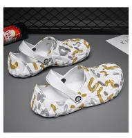 Sandalias De Verano Para Hombres Talla Grande 48/49 Zapatillas Casuales De Lujo Comodidad Hogar Suaves Clogs De EVA Color Negro Blanco Gris - details 22