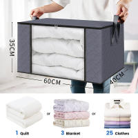 Bolsa De Almacenamiento Para Edredones Y Ropa Organizador Familiar Para Mudanzas Y Ordenar La Cama Material De Poliéster - details 4