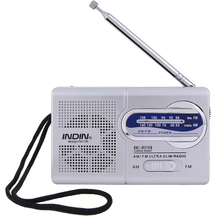 Radio portátil pequeña con Antena para Personas Mayores de Emergencia con Funcionamiento a batería - 1