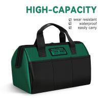 Bolsa De Herramientas AIRAJ De 13 Pulgadas Gran Capacidad De Apertura Superior Para Electricistas Carpinteros Y Fitters - details 5