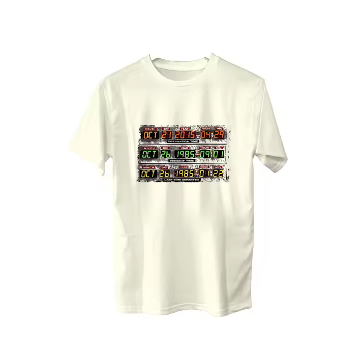 Camiseta Regreso al futuro. Marty Mcfly. Doc Emmett Brown. Delorean. Biff Tannen. Great Scott. 1,21 Gigavatios. Varios colores. Todas las tallas. - 1