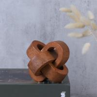 Mesa De Café Bohemia Con Cadena De Madera Decorativa De 3 Enlaces Estilo Moderno Adorno Para Estante Origen China - details 10