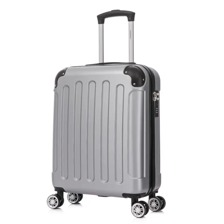 Maleta Cabina ABS 55x40x20cm (44L) - Aprovechamiento Maxima Capacidad - 20 Pulgadas - Ryanair Vueling Iberia Wizzair - Negro/Azul/RosaDorado/Plateado/Amarillo/Rojo/RosaChicle/Turquesa/Blanco/Verde/Menta/Morada - 1