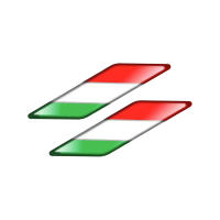 Pegatinas Decorativas Reflectoras 3D Para Motocicleta Bandera De Italia Accesorios De Motocicleta Adhesivos Epoxy Resina - details 2