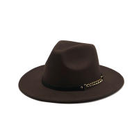 Nueva Moda Invierno Otoño Imitación Lana Hombres Mujeres Sombreros Fedoras Jazz European American Cuello Redondo Sombreros Bowler - details 6