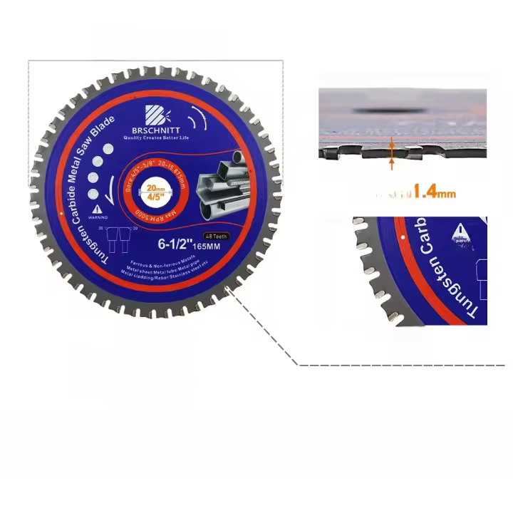 BRSCHNITT Hoja De Sierra De Aleación 1pc Dia165/184mm Para Corte De Acero Rebar Flat Bar Steel Circular Disc De Corte Para Equipo De Renovación - 1
