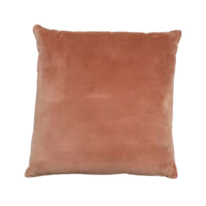 Cojin Terracota de terciopelo con cierre invisible 50 x 50 cm de la marca Origen - 1