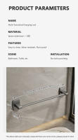 Rack De Toallas Montado En La Pared Con Ventosa No Perforada De Aleación De Aluminio Para Baño Barra Horizontal De Almacenamiento - details 2