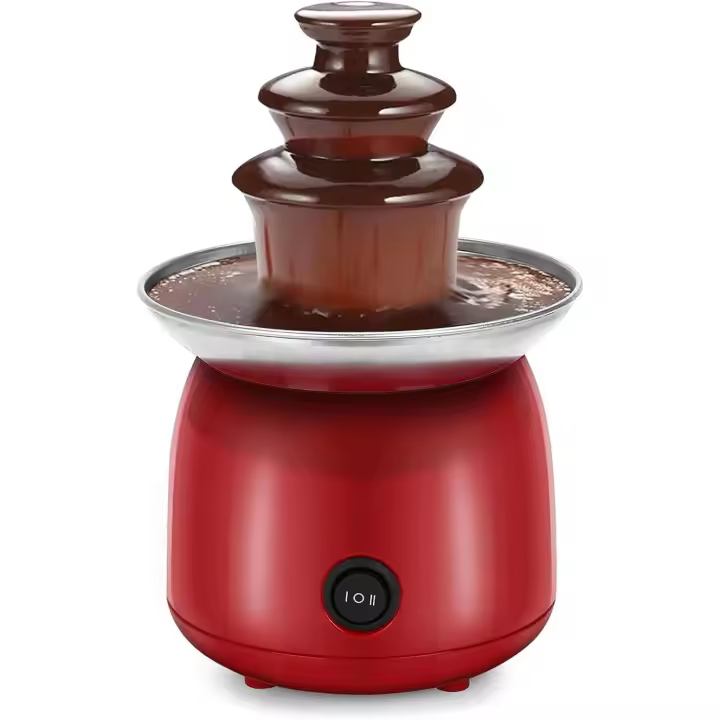 Mini Fuente De Chocolate, Máquina De Fuente De Chocolate, Torre De Fondue De Chocolate De 3 Niveles,Adecuado Para Fiestas,Reuniones Familiares,Mojar Fresas - 1