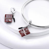 Perlas De Perfume Para Mujer Plata Esmaltada Colgante De Zapatos Altos Y Lápiz Labial Para Pulsera DIY Joyería - details 87