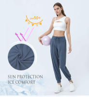 Pantalones Deportivos Para Mujer UPF 50+ Leggings De Yoga Pilates Running Fitness Estilo Deportivo Transpirables Y Suaves Para Verano - details 1