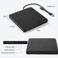 Externa DVD Drive USB 3.0 Portátil Slim Lectura Y Grabación De Disco Optico Para Laptop PC Computadora Tipo Tray - details 4