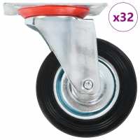 vidaXL Ruedas Giratorias con Diámetro 100mm Manipulación Materiales Mueble Cantidad 4 unidades,  8 unidades,  12 unidades y mas - details 3