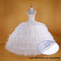 Aros De Boda Vestido De Novia Accesorios De Encaje Crocheted Polyester Quinceanera Aros De Bajo Vestido Underskirt Slip - details 1