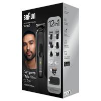 Braun | Recortadora Todo En Uno Series 7 MGK7460, Kit 12en1 Afeitado Masculino, Recorte De Barba, Depilación Masculina, Corte De Pelo, Nariz, Orejas, Lámina Ultraafilada, Base De Carga, Resistente Al Agua, Recargable, 100 Min Autonomía Inalámbrica - details 3