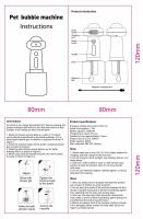 Dispensador De Jabón Automático Para Perros Sin Cables USB Silencioso Frother De Bañado Para Gatos Limpieza Profunda Pulverizador De Espuma Para Mascotas - details 13
