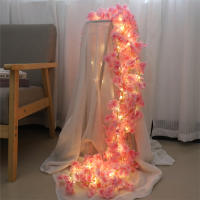 Guirnalda De Flores Artificiales De Cerezo 180CM Con LED Para Decoración De Bodas Casas Jardines Y Fiesta Accesorios Para Arco - details 4