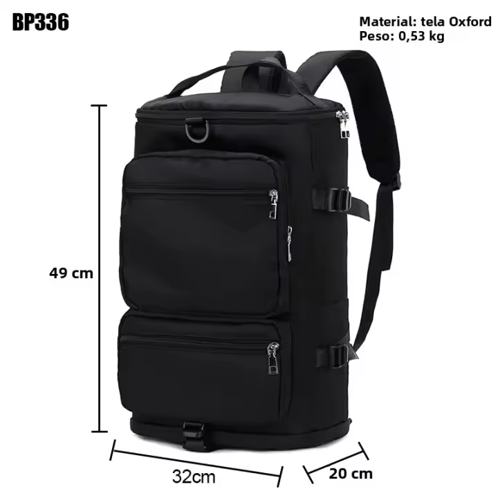 IKE MARTI 1 Mochila de viaje de hombro para mujer de gran capacidad con cremallera para deportes y yoga de fin de semana - 1