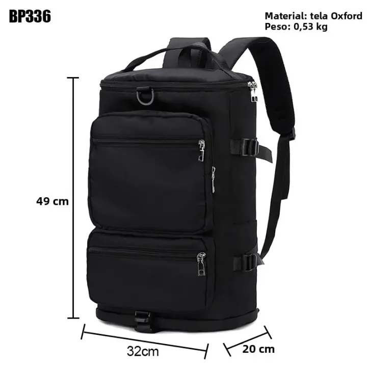 IKE MARTI 1 Mochila de viaje de hombro para mujer de gran capacidad con cremallera para deportes y yoga de fin de semana - 1